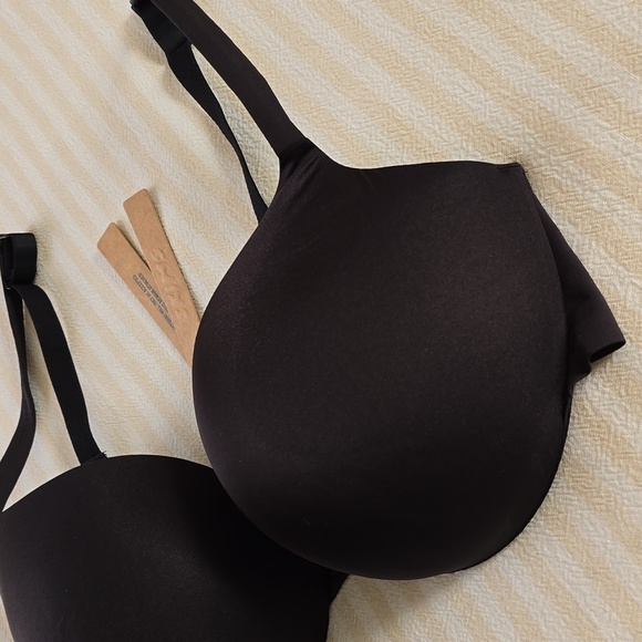 SKIMS Ultimate Push Up Plunge Bra Size:36DD (36E) Onyx - Picture 2 of 7